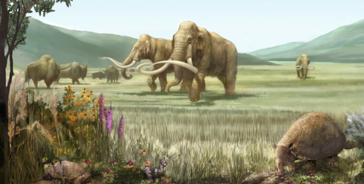 Pleistocene scene