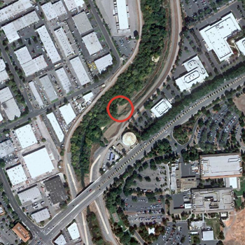 satellite photo of the dig site