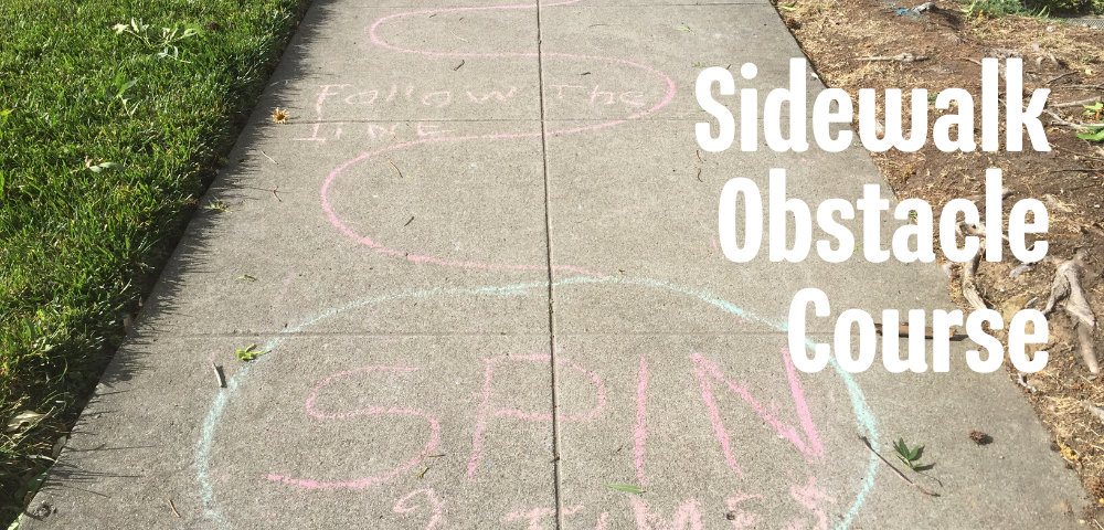 How to Create a Sidewalk Chalk Obstacle Course